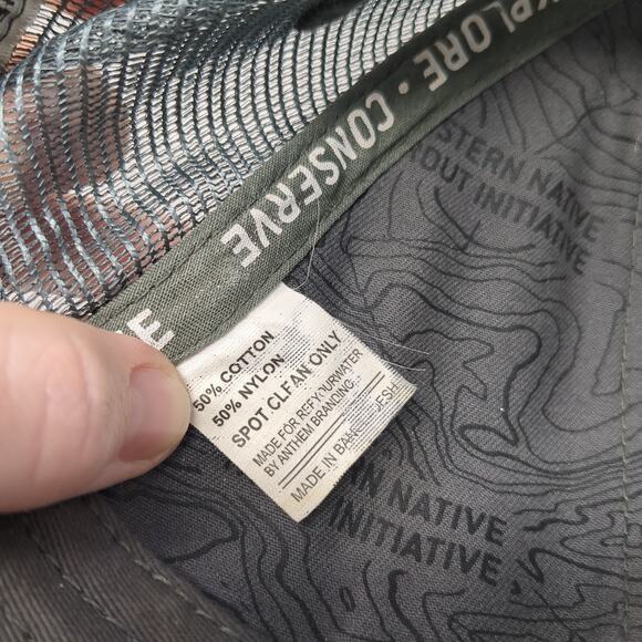 Westslope Cutthroat Patch Snapback Trucker Hat Gray One Size Mesh Back - Picture 9 of 9